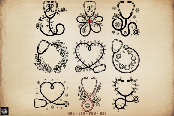 A Designer's Review of the Christmas Heart Stethoscope SVG