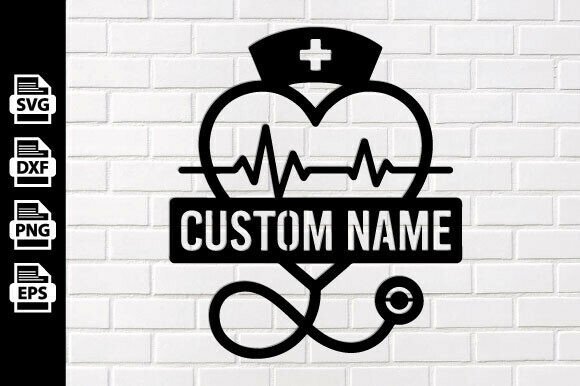 Custom RN Nurse: A Crisp & Professional Embroidery Design
