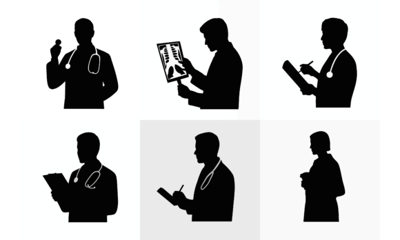 Evaluating the Silhouetted Doctors Design for Embroidery