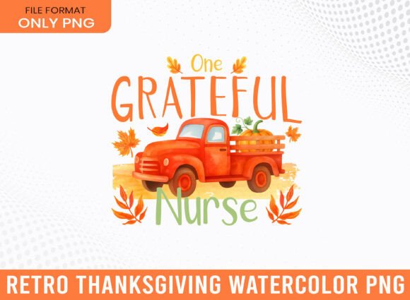Grateful Nurse Thanksgiving Watercolor Design Review